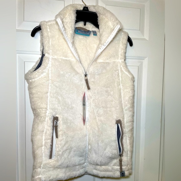 Free Country Woman’s Alpine Butter Pile Vest Size Small NWT Fleece Soft Full Zip - Picture 1 of 9